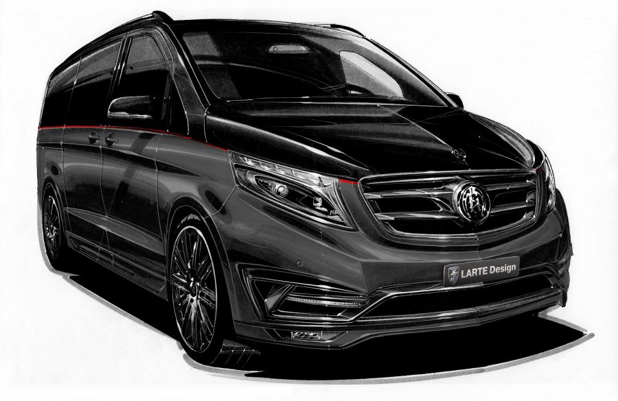 Mercedes-Benz V-Class Black Crystal by Larte Design '2016